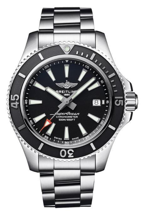 Replica Breitling Superocean 42 Stainless Steel Black Japan A17366D71B2A1 Men Watch